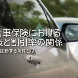 自動車保険における等級と割引率の関係｜等級が変動する条件とは