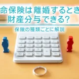 生命保険は離婚するときに財産分与できる？保険の種類ごとに解説