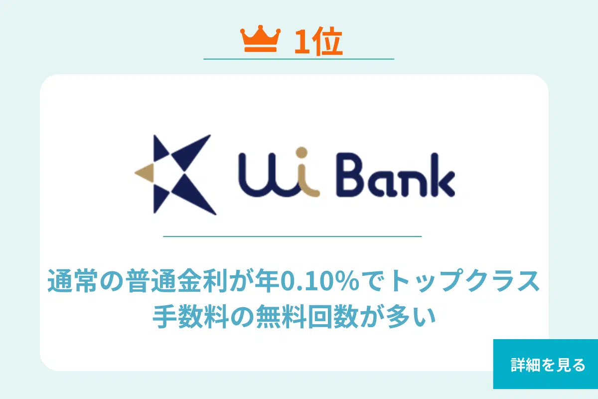 UI銀行 ランキング 1位
